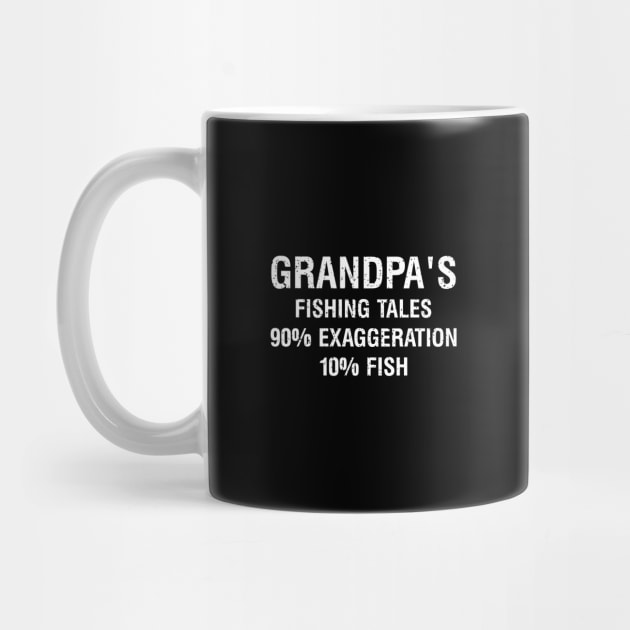 Grandpa's fishing tales: 90% exaggeration, 10% fish by trendynoize